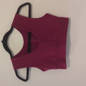 Azura Bay Reversible Burgundy Cotton Bra Top